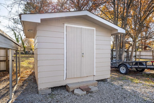 view of outbuilding