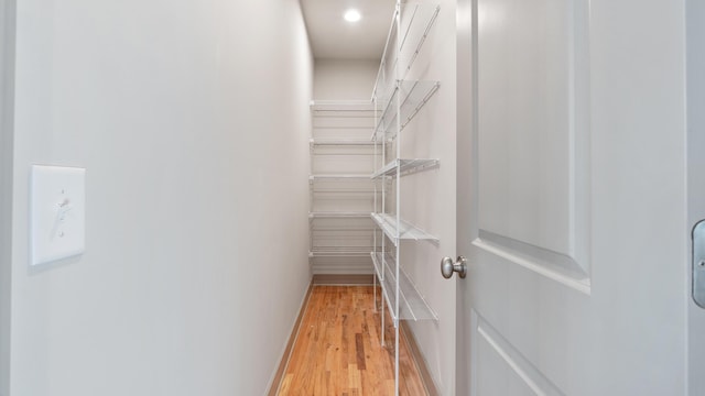 interior space with light wood-type flooring