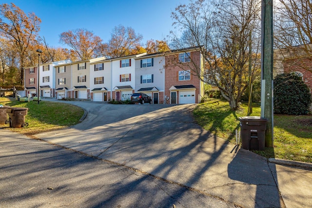 townhome / multi-family property featuring a garage