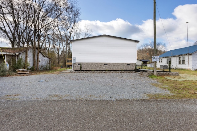 view of side of property