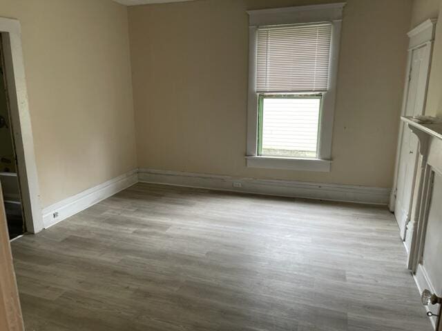 interior space featuring light wood-type flooring