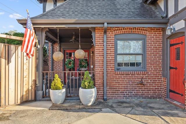 view of exterior entry