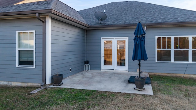 rear view of property featuring a patio