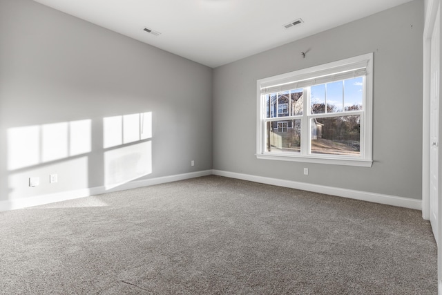 view of carpeted empty room