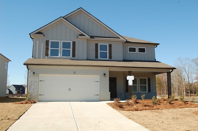 craftsman-style house featuring a garage