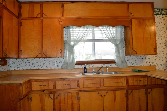 kitchen featuring sink