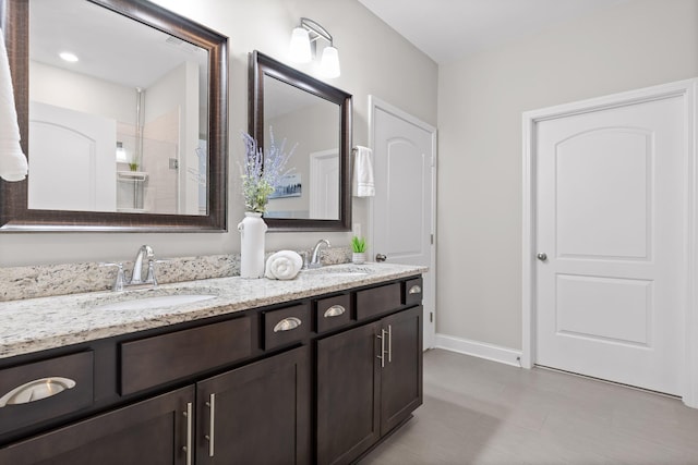 bathroom featuring vanity