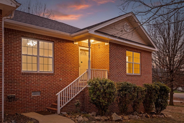 view of ranch-style home