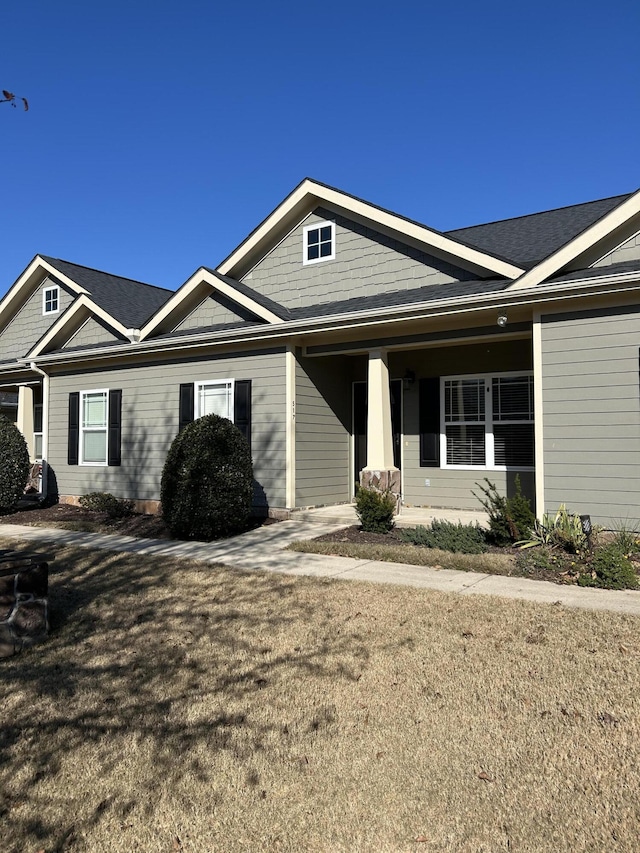 view of single story home