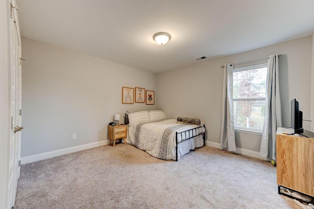 bedroom with carpet flooring