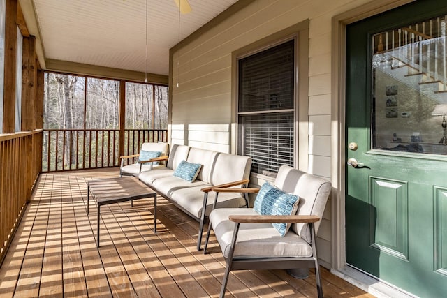 view of sunroom / solarium