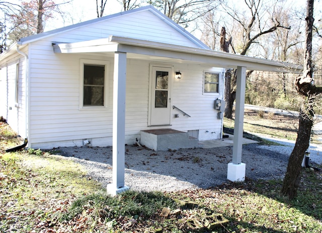 view of bungalow-style home