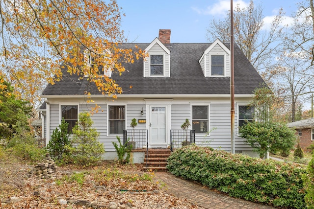 view of cape cod home