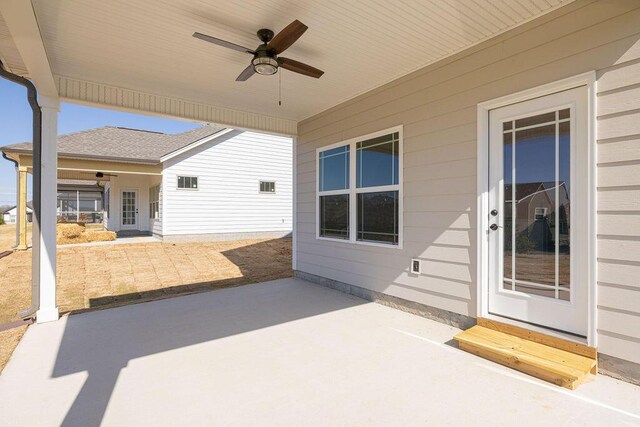 9089 Knolling Loop Unit 87, Ooltewah, TN 37363 - view of patio with ceiling fan