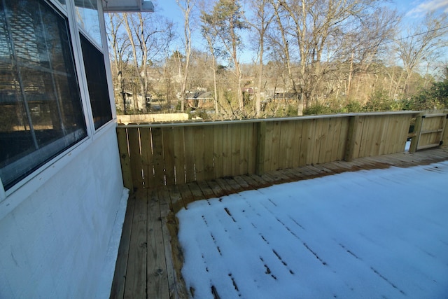 view of yard with a wooden deck