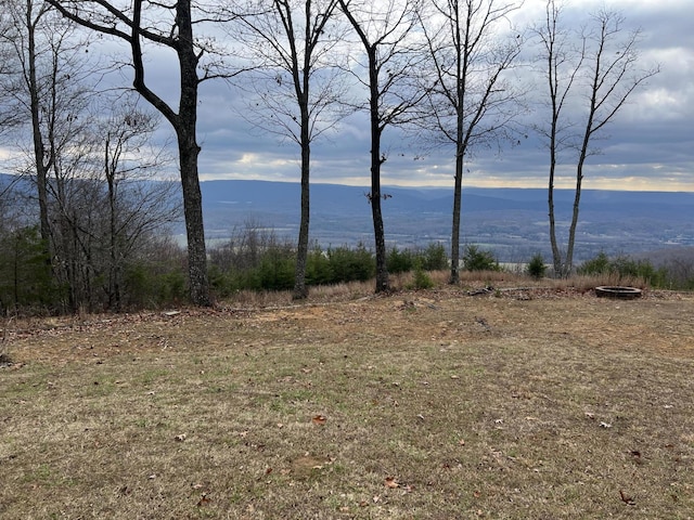 property view of water featuring a mountain view