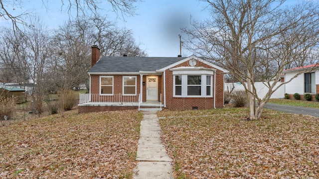 view of bungalow-style house