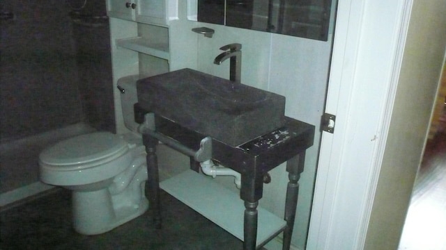 bathroom featuring toilet