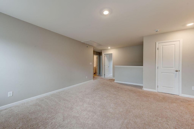 view of carpeted empty room