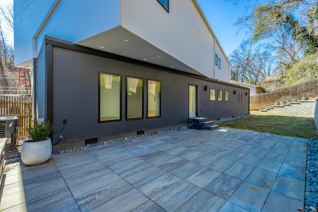 rear view of house with a patio