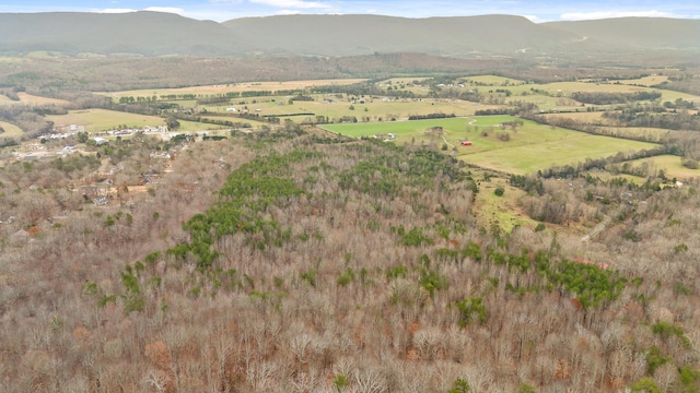 drone / aerial view with a mountain view