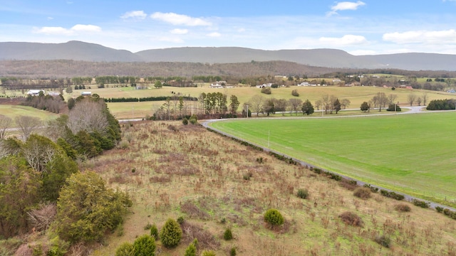 property view of mountains with a rural view