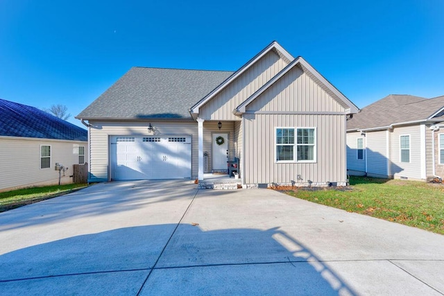 view of front of home featuring a garage