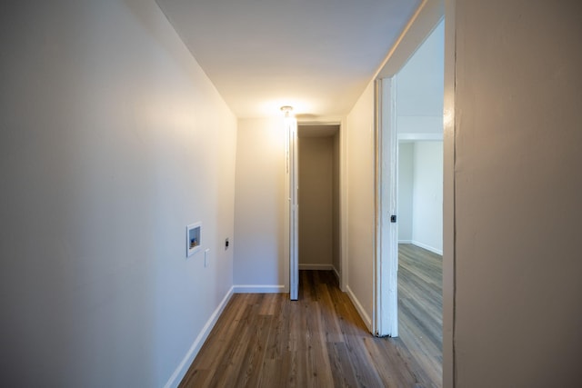 hall featuring light hardwood / wood-style flooring