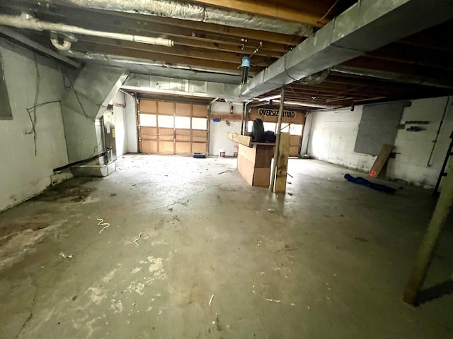 view of basement