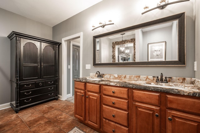 bathroom with vanity