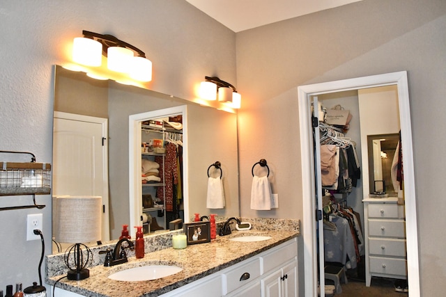 bathroom with vanity