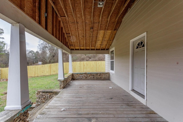 view of deck