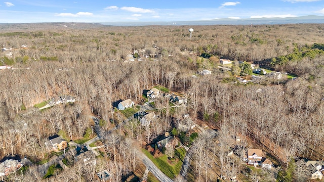 aerial view featuring a mountain view