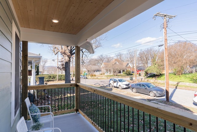 balcony with a porch