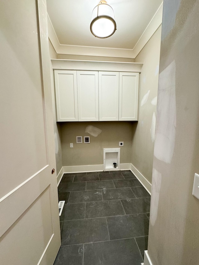 washroom featuring electric dryer hookup and hookup for a washing machine