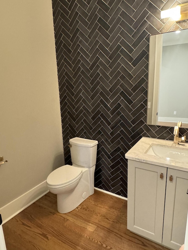 9418 Haviland Way, Ooltewah, TN 37363 - bathroom with vanity, wood finished floors, and tile walls