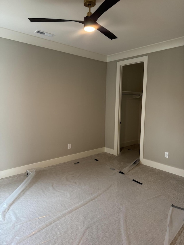 9418 Haviland Way, Ooltewah, TN 37363 - unfurnished bedroom featuring carpet, ceiling fan, and a closet