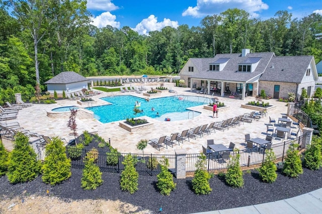 9418 Haviland Way, Ooltewah, TN 37363 - community pool featuring a patio