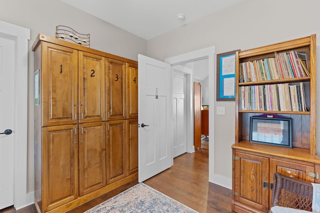 entrance foyer with wood-type flooring