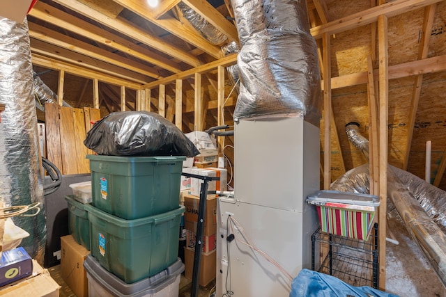 view of attic