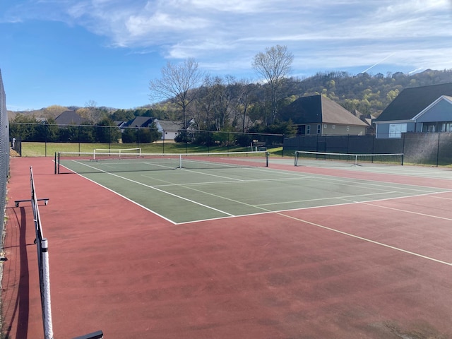 view of sport court with basketball court