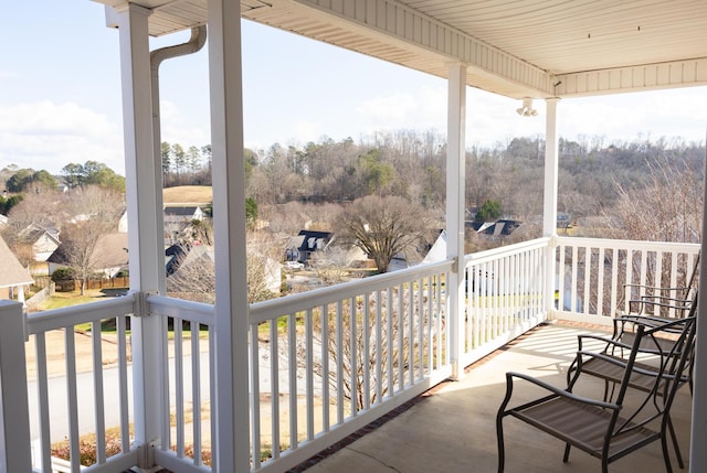 view of balcony