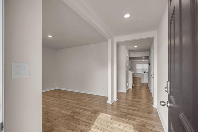 entryway featuring light hardwood / wood-style floors