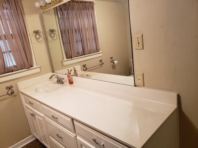 bathroom with vanity