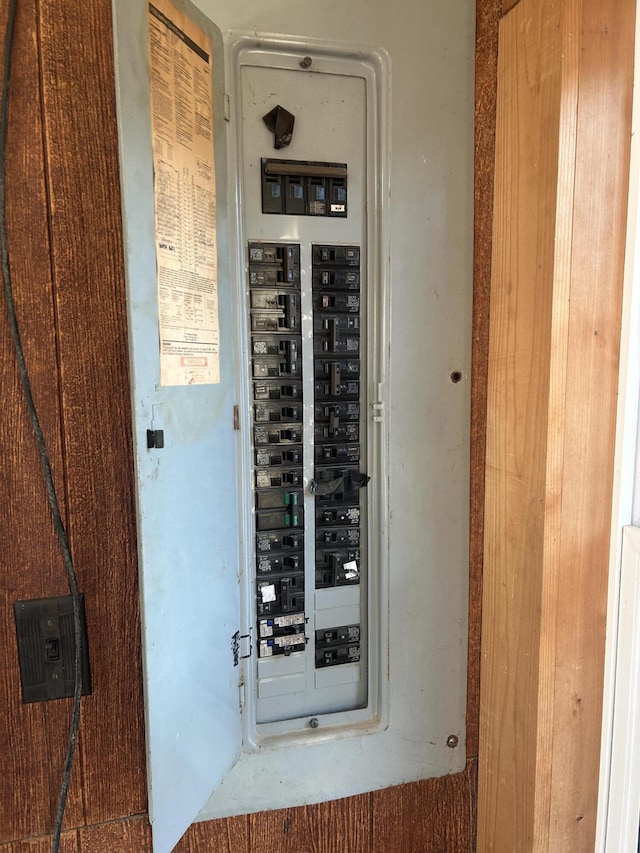 utility room featuring electric panel