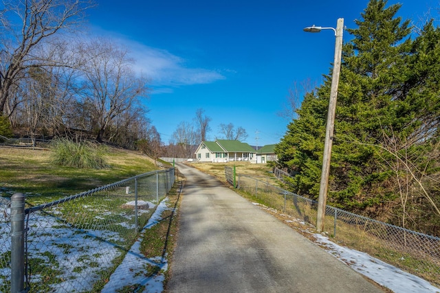 view of road