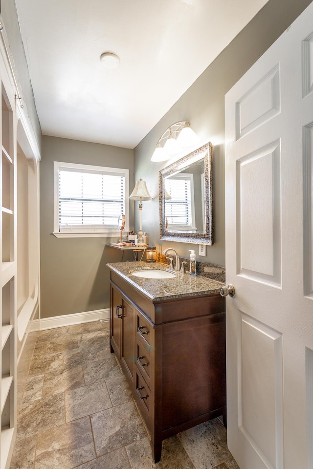 bathroom featuring vanity