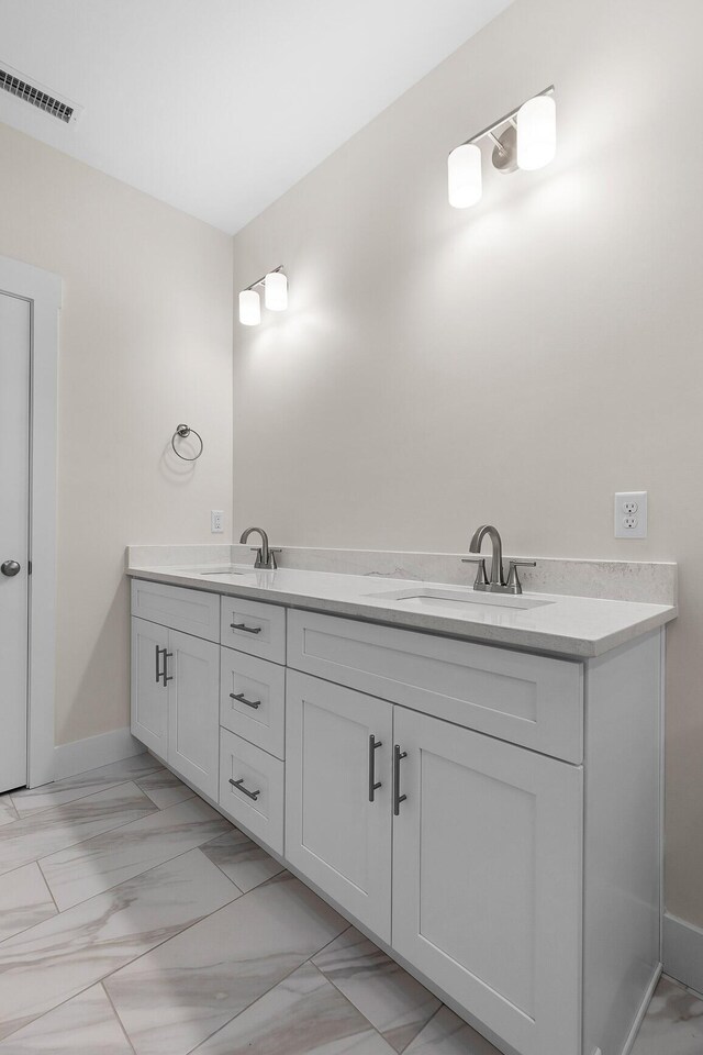 bathroom featuring vanity