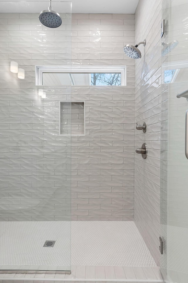 bathroom with an enclosed shower