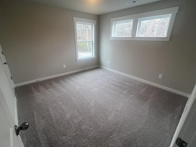 view of carpeted empty room